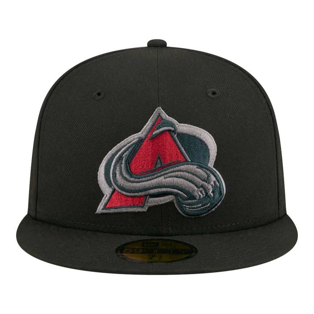 Colorado Avalanche New Era Color Pop 59FIFTY Fitted Hat - Black - NHL