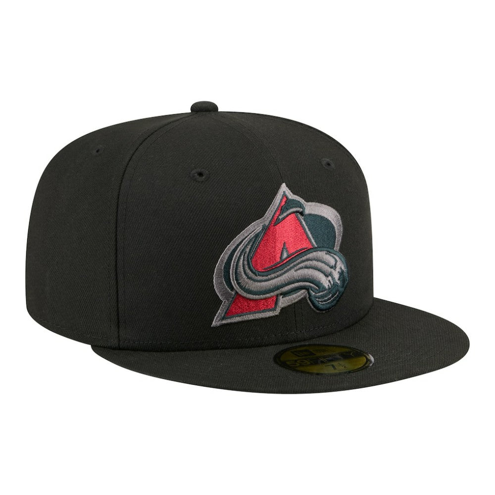 Colorado Avalanche New Era Color Pop 59FIFTY Fitted Hat - Black - NHL