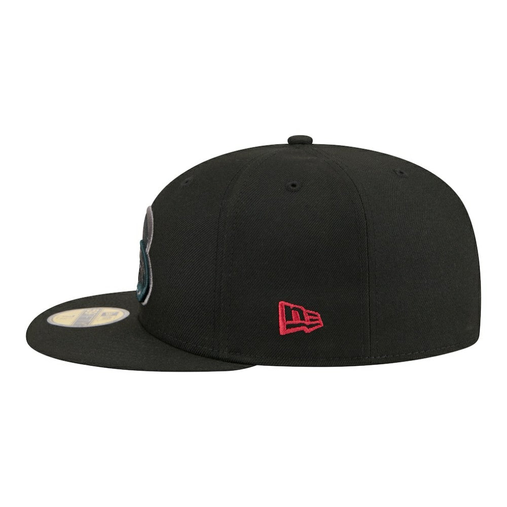 Colorado Avalanche New Era Color Pop 59FIFTY Fitted Hat - Black - NHL