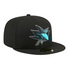 San Jose Sharks New Era Color Pop 59FIFTY Fitted Hat - Black - NHL