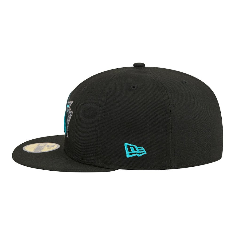 San Jose Sharks New Era Color Pop 59FIFTY Fitted Hat - Black - NHL