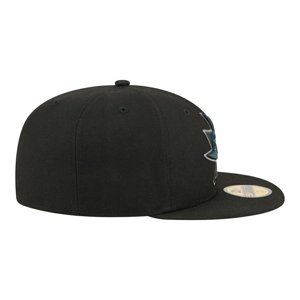 San Jose Sharks New Era Color Pop 59FIFTY Fitted Hat - Black - NHL