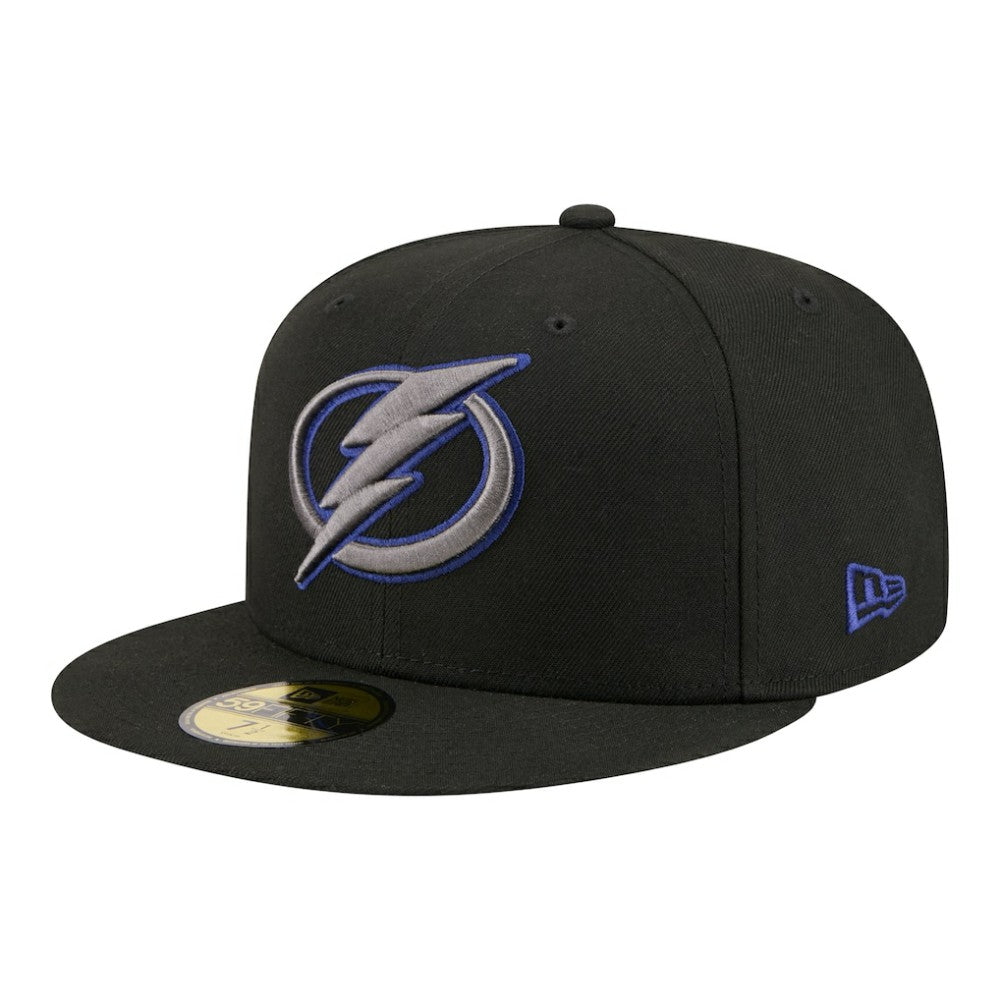 Tampa Bay Lightning New Era Color Pop 59FIFTY Fitted Hat - Black - NHL