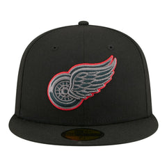 Detroit Red Wings New Era Color Pop 59FIFTY Fitted Hat - Black - NHL