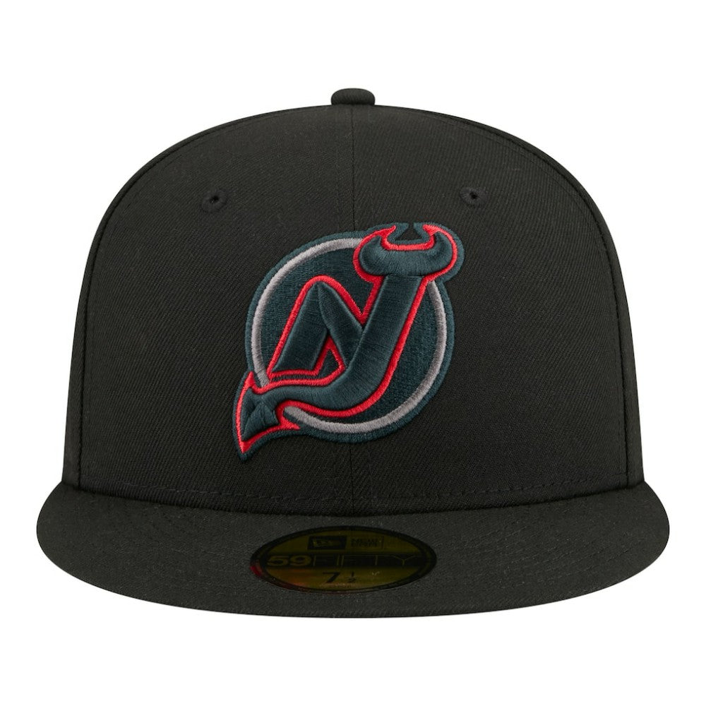 New Jersey Devils New Era Color Pop 59FIFTY Fitted Hat - Black - NHL