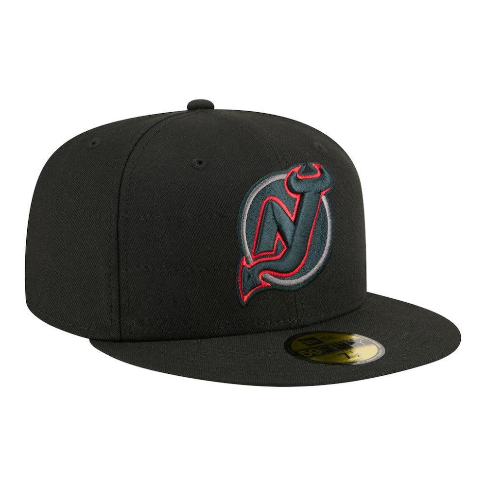 New Jersey Devils New Era Color Pop 59FIFTY Fitted Hat - Black - NHL