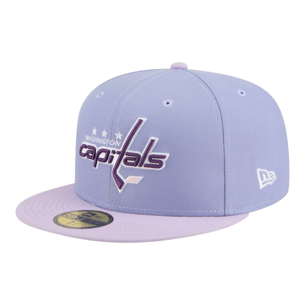 Washington Capitals New Era Lavender Bloom 59FIFTY Fitted Hat - Purple/Light Purple - NHL