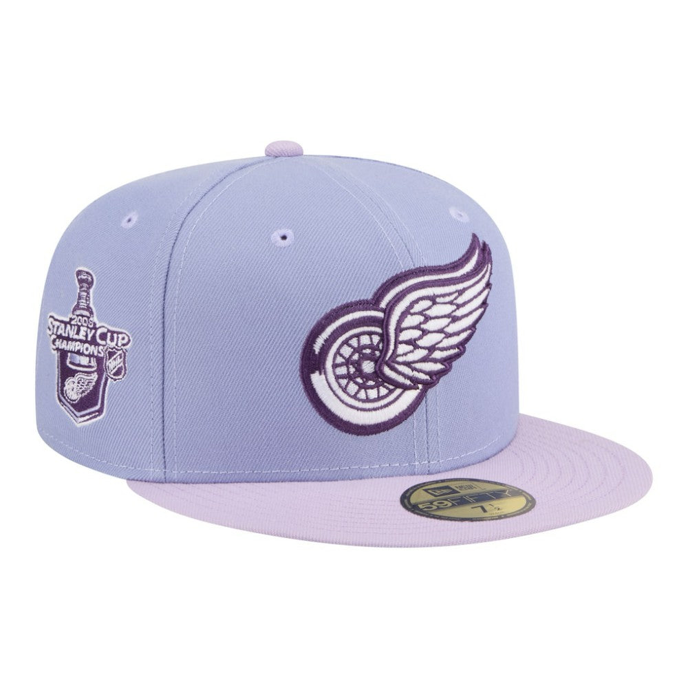 Detroit Red Wings New Era Lavender Bloom 59FIFTY Fitted Hat - Light Purple/Purple - NHL