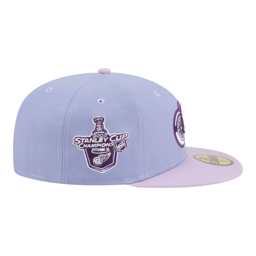 Detroit Red Wings New Era Lavender Bloom 59FIFTY Fitted Hat - Light Purple/Purple - NHL