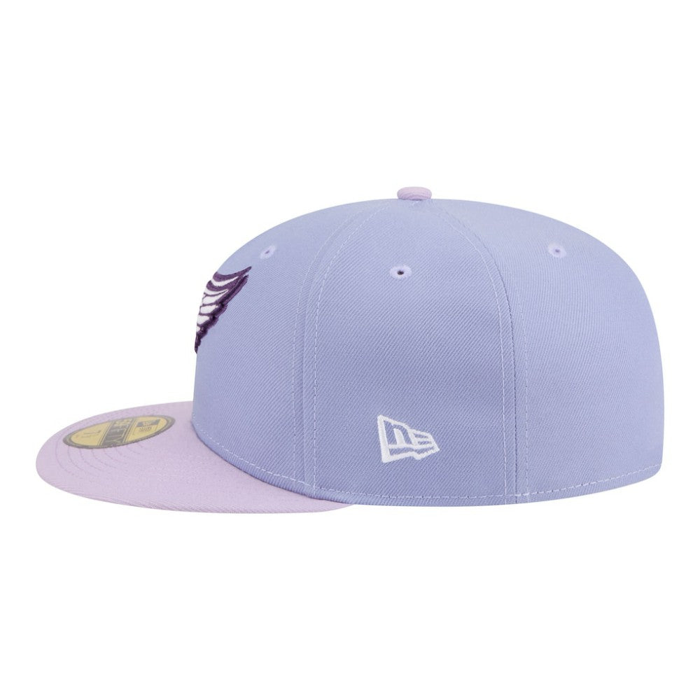 Detroit Red Wings New Era Lavender Bloom 59FIFTY Fitted Hat - Light Purple/Purple - NHL
