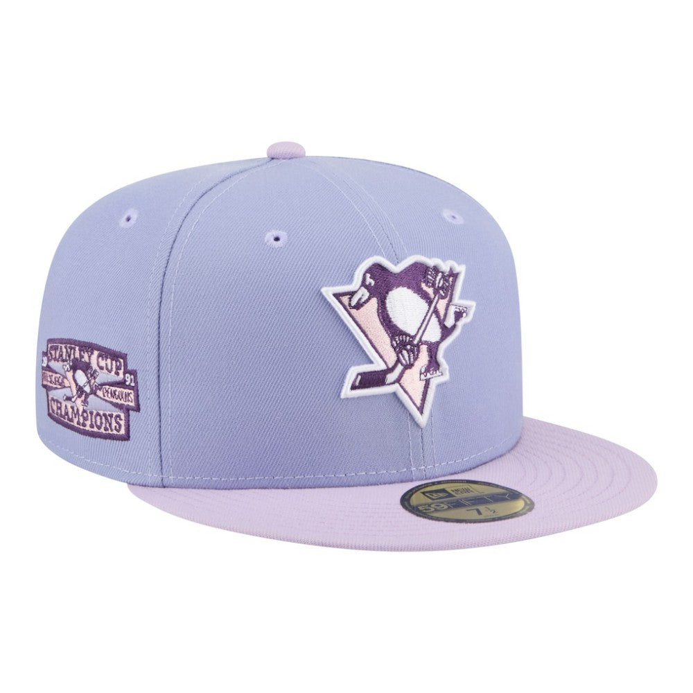 Pittsburgh Penguins New Era Lavender Bloom 59FIFTY Fitted Hat - Light Purple/Purple - NHL