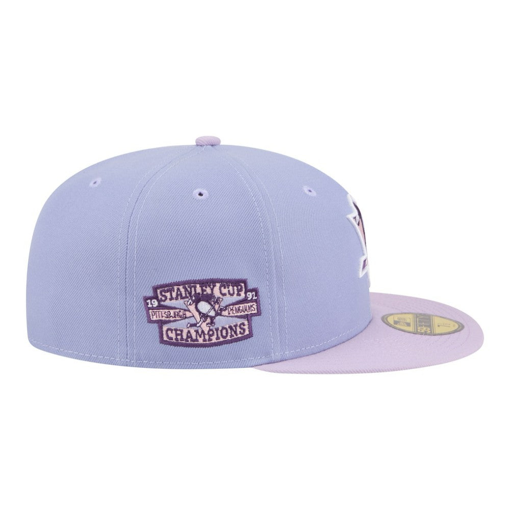 Pittsburgh Penguins New Era Lavender Bloom 59FIFTY Fitted Hat - Light Purple/Purple - NHL