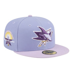 San Jose Sharks New Era Lavender Bloom 59FIFTY Fitted Hat - Light Purple/Purple - NHL