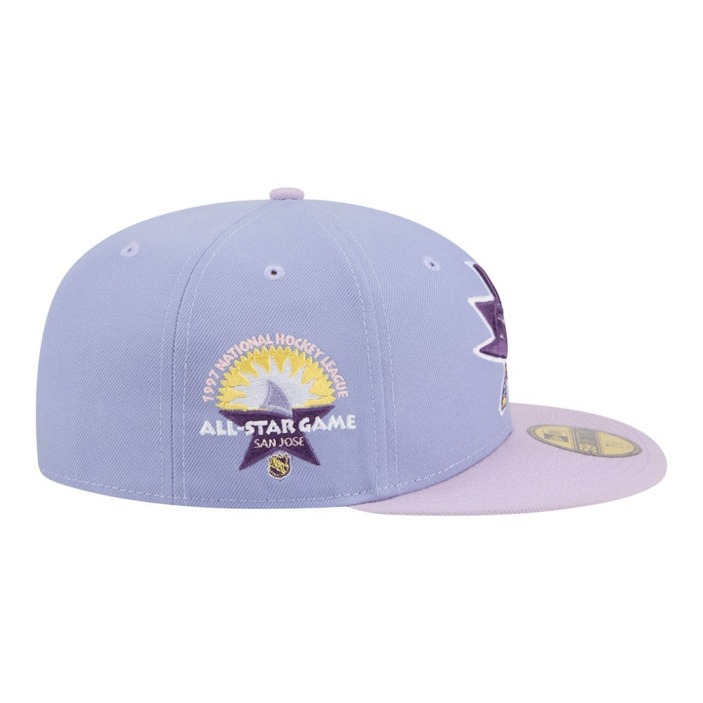 San Jose Sharks New Era Lavender Bloom 59FIFTY Fitted Hat - Light Purple/Purple - NHL