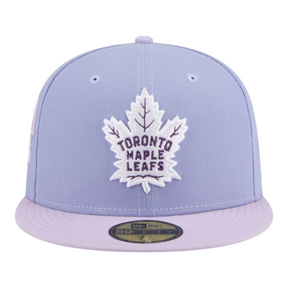 Toronto Maple Leafs New Era Lavender Bloom 59FIFTY Fitted Hat - Light Purple/Purple - NHL