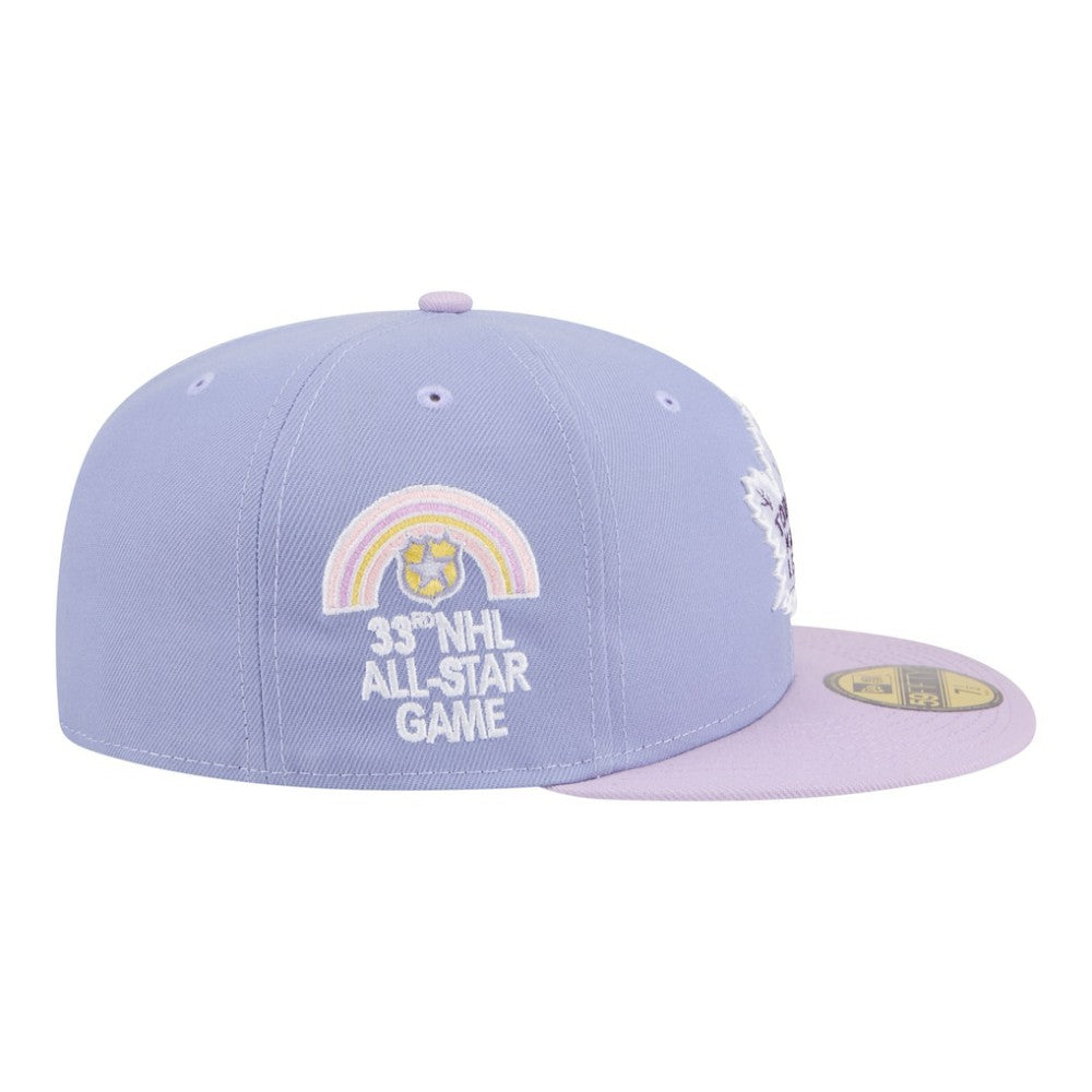 Toronto Maple Leafs New Era Lavender Bloom 59FIFTY Fitted Hat - Light Purple/Purple - NHL