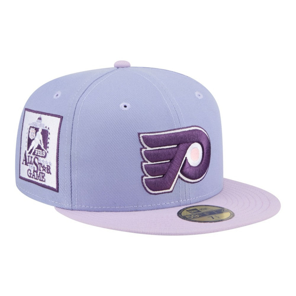 Philadelphia Flyers New Era Lavender Bloom 59FIFTY Fitted Hat - Light Purple/Purple - NHL