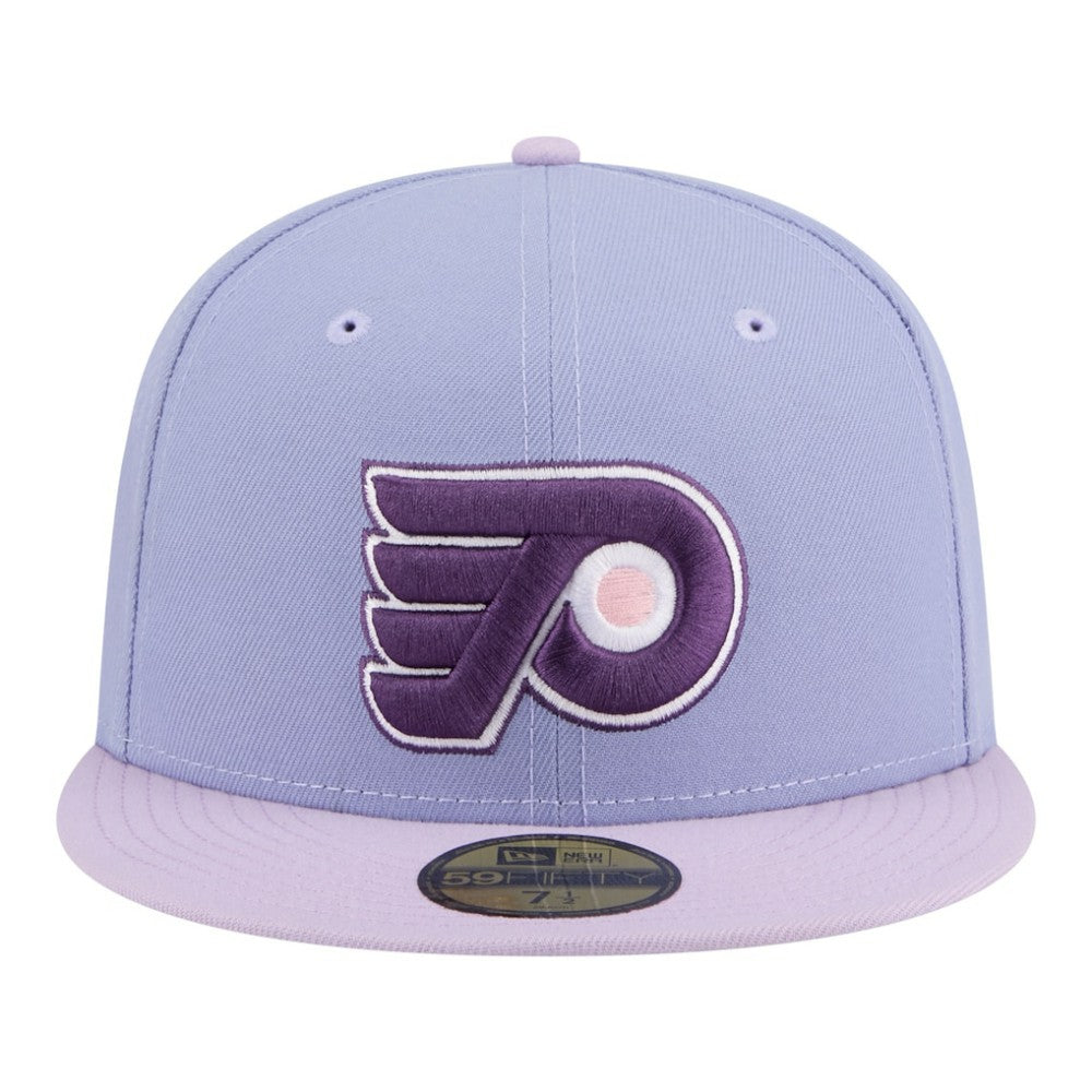 Philadelphia Flyers New Era Lavender Bloom 59FIFTY Fitted Hat - Light Purple/Purple - NHL