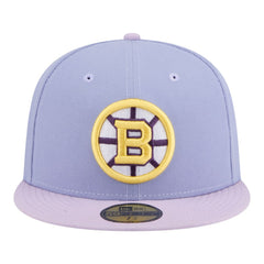 Boston Bruins New Era Lavender Bloom 59FIFTY Fitted Hat - Light Purple/Purple - NHL