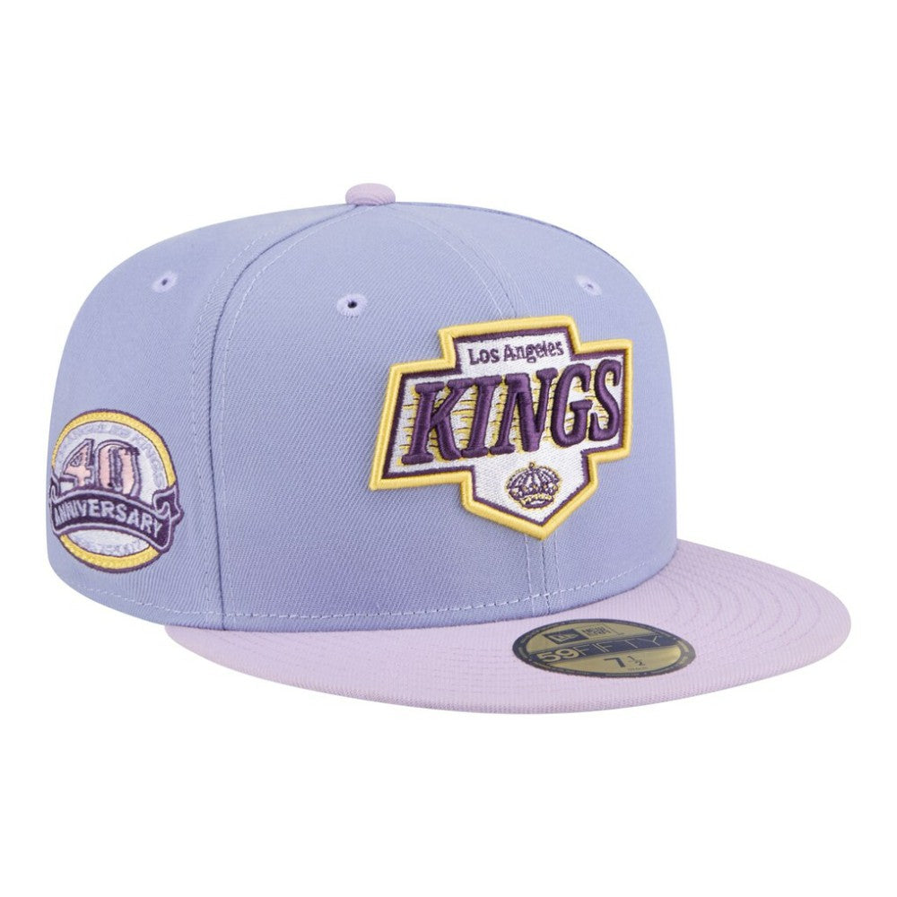 Los Angeles Kings New Era Lavender Bloom 59FIFTY Fitted Hat - Light Purple/Purple - NHL