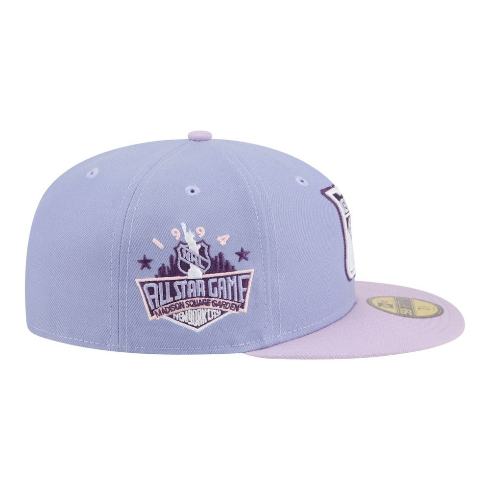 New York Rangers New Era Lavender Bloom 59FIFTY Fitted Hat - Light Purple/Purple - NHL
