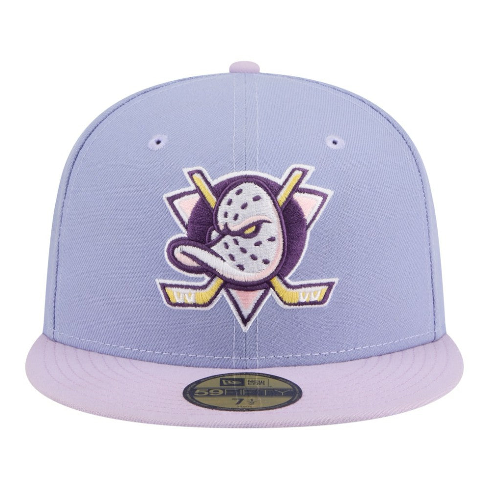 Anaheim Ducks New Era Lavender Bloom 59FIFTY Fitted Hat - Light Purple/Purple - NHL