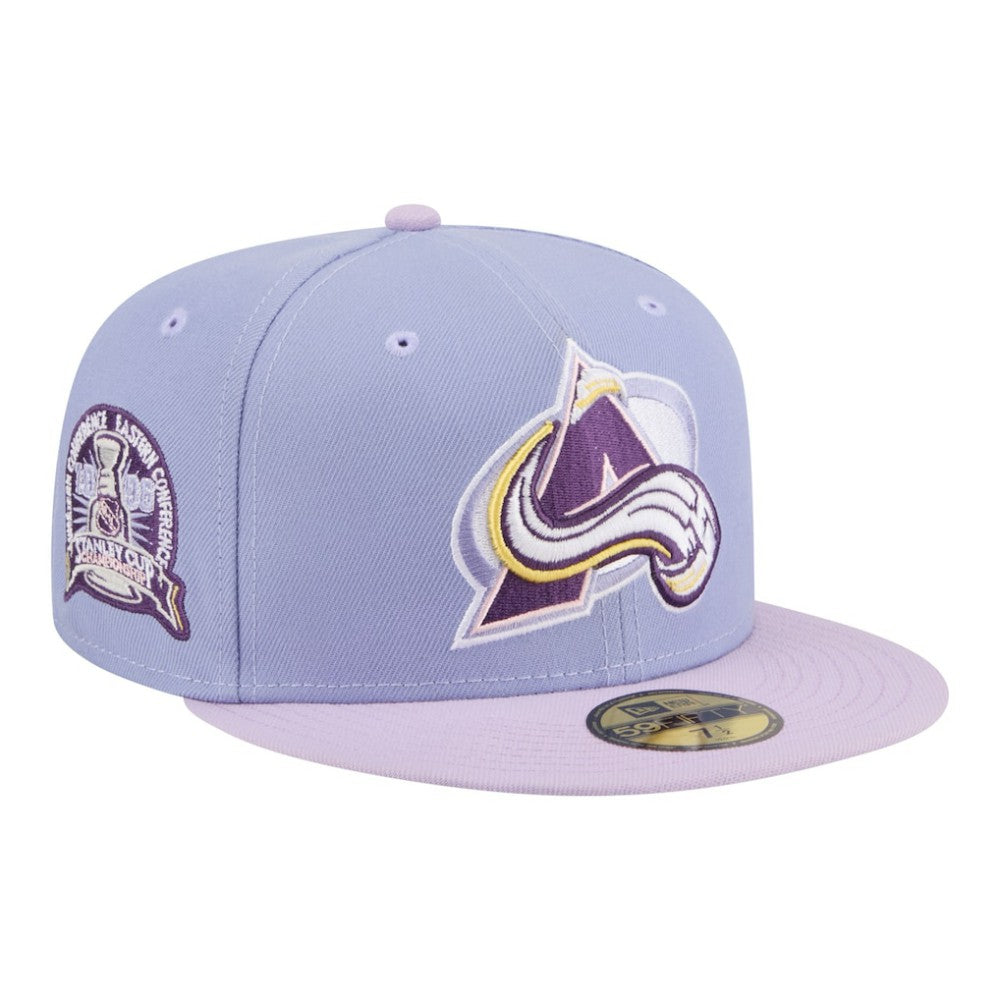 Colorado Avalanche New Era Lavender Bloom 59FIFTY Fitted Hat - Light Purple/Purple - NHL