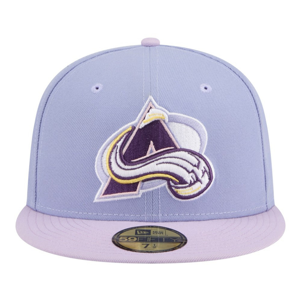 Colorado Avalanche New Era Lavender Bloom 59FIFTY Fitted Hat - Light Purple/Purple - NHL