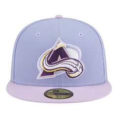 Colorado Avalanche New Era Lavender Bloom 59FIFTY Fitted Hat - Light Purple/Purple - NHL