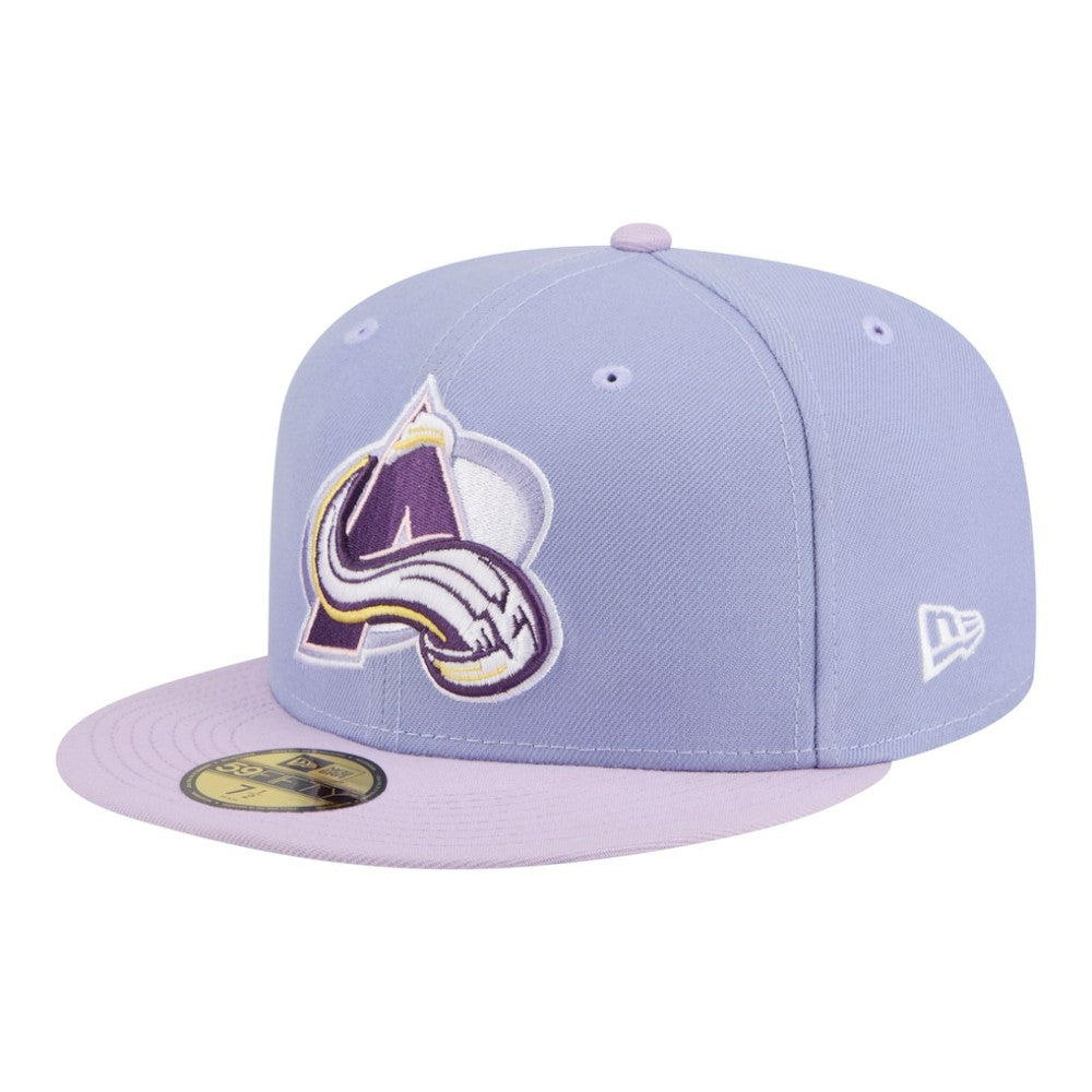 Colorado Avalanche New Era Lavender Bloom 59FIFTY Fitted Hat - Light Purple/Purple - NHL