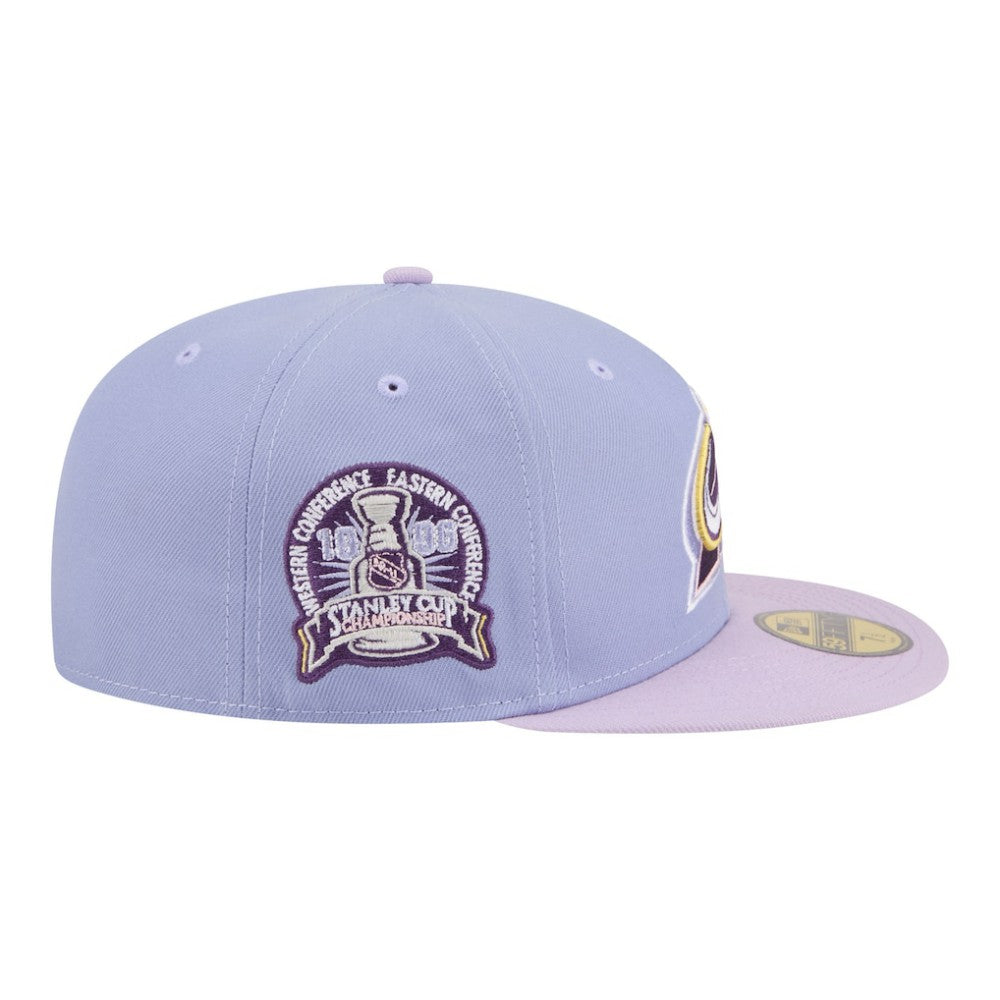 Colorado Avalanche New Era Lavender Bloom 59FIFTY Fitted Hat - Light Purple/Purple - NHL