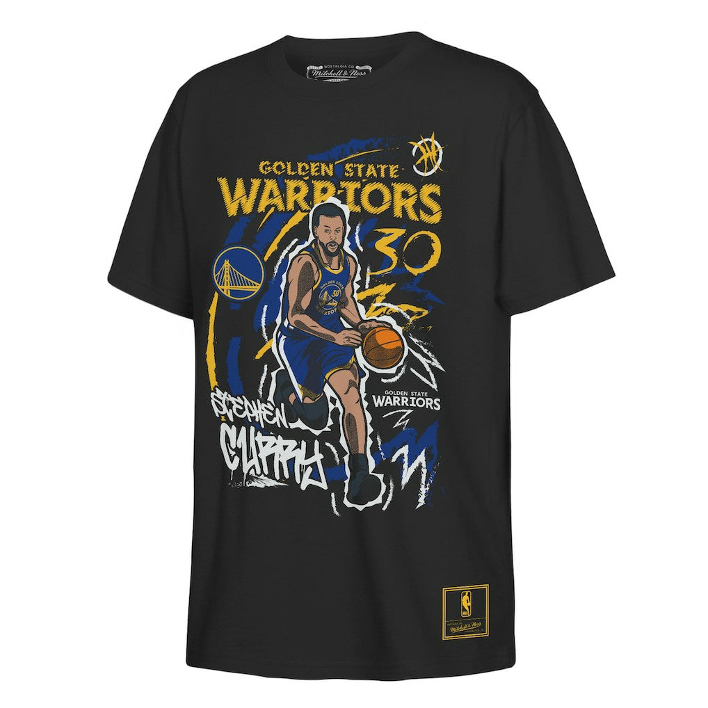 Stephen Curry Golden State Warriors Outerstuff Youth Chalked Up Player Name & Number T-Shirt Black - NBA