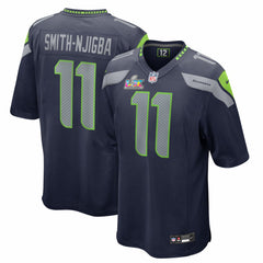 Jaxon Smith-Njigba Seattle Seahawks Super Bowl LX Patch Game Jersey College Navy | Nike for Sale
