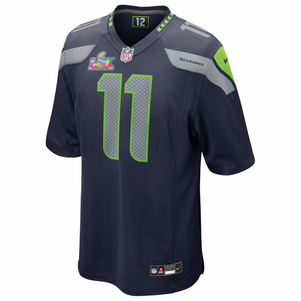 Jaxon Smith-Njigba Seattle Seahawks Super Bowl LX Patch Game Jersey College Navy | Nike for Sale