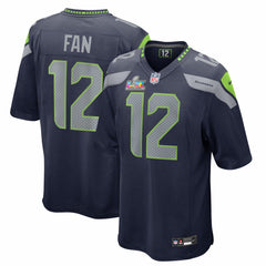 12s Seattle Seahawks Super Bowl LX Patch Game Jersey College Navy | Nike for Sale