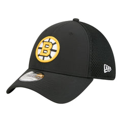 Boston Bruins New Era Logo 39THIRTY Flex Hat - Black - NHL