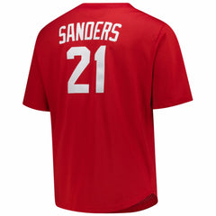Deion Sanders Cincinnati Reds Mitchell & Ness Big & Tall Cooperstown Mesh Batting Practice Jersey - MLB
