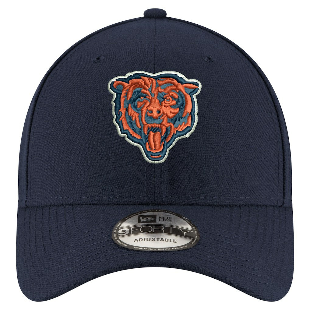 Chicago Bears New Era Youth 9FORTY Adjustable Hat Navy | NFL