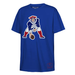 New England Patriots Youth Retro Logo T-Shirt Royal | Mitchell & Ness