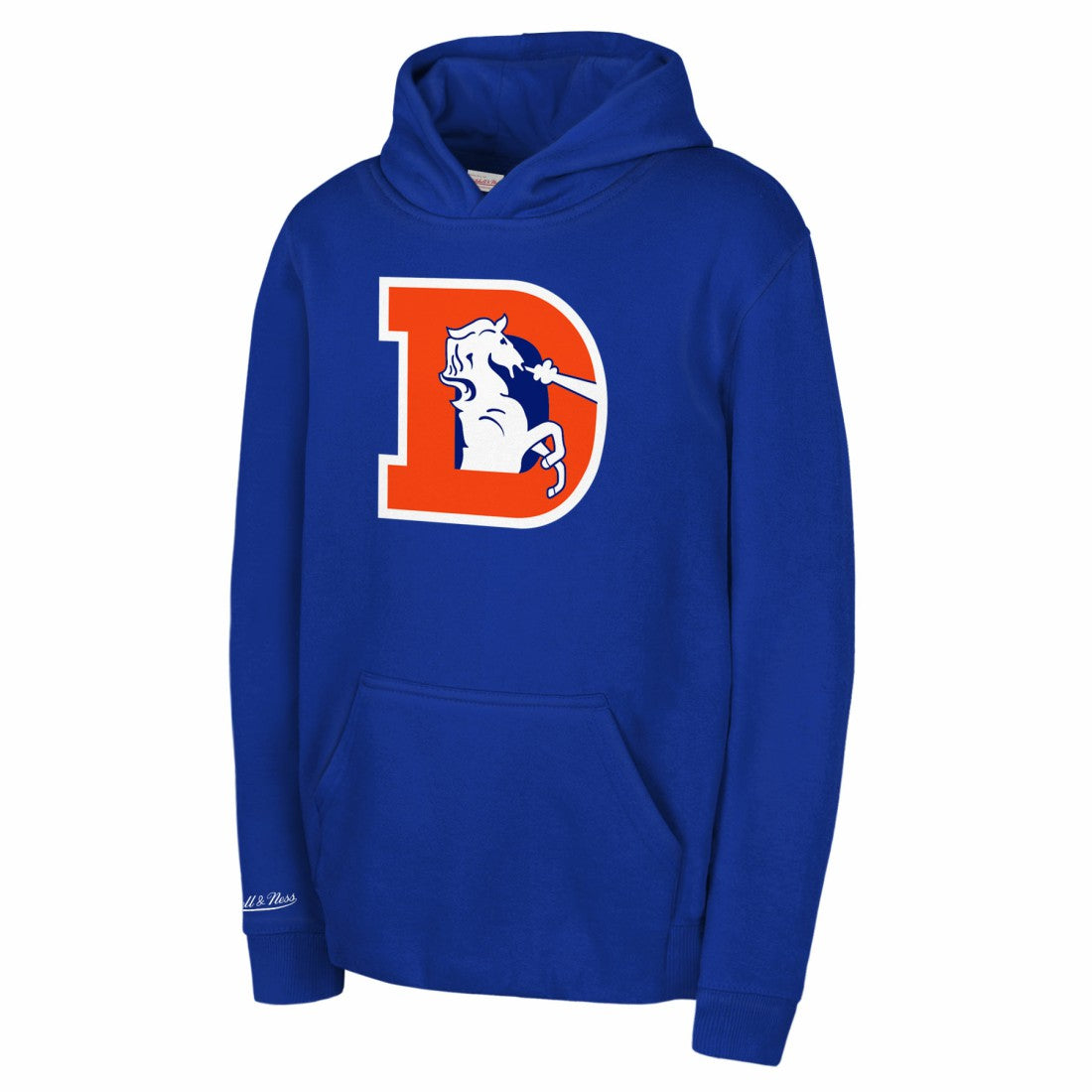 Denver Broncos Youth Retro Logo Hoodie Royal | Mitchell & Ness