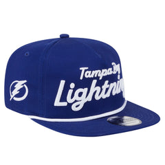 Tampa Bay Lightning New Era Team Text Golfer Adjustable Hat - Blue - NHL