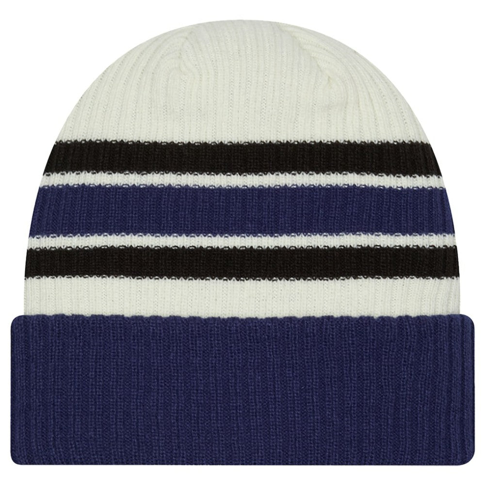 Tampa Bay Lightning New Era Vintage Cuffed Knit Hat - Cream/Blue - NHL