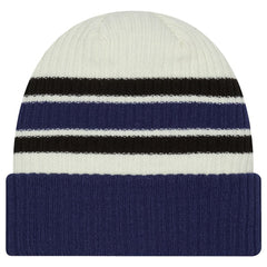 Tampa Bay Lightning New Era Vintage Cuffed Knit Hat - Cream/Blue - NHL