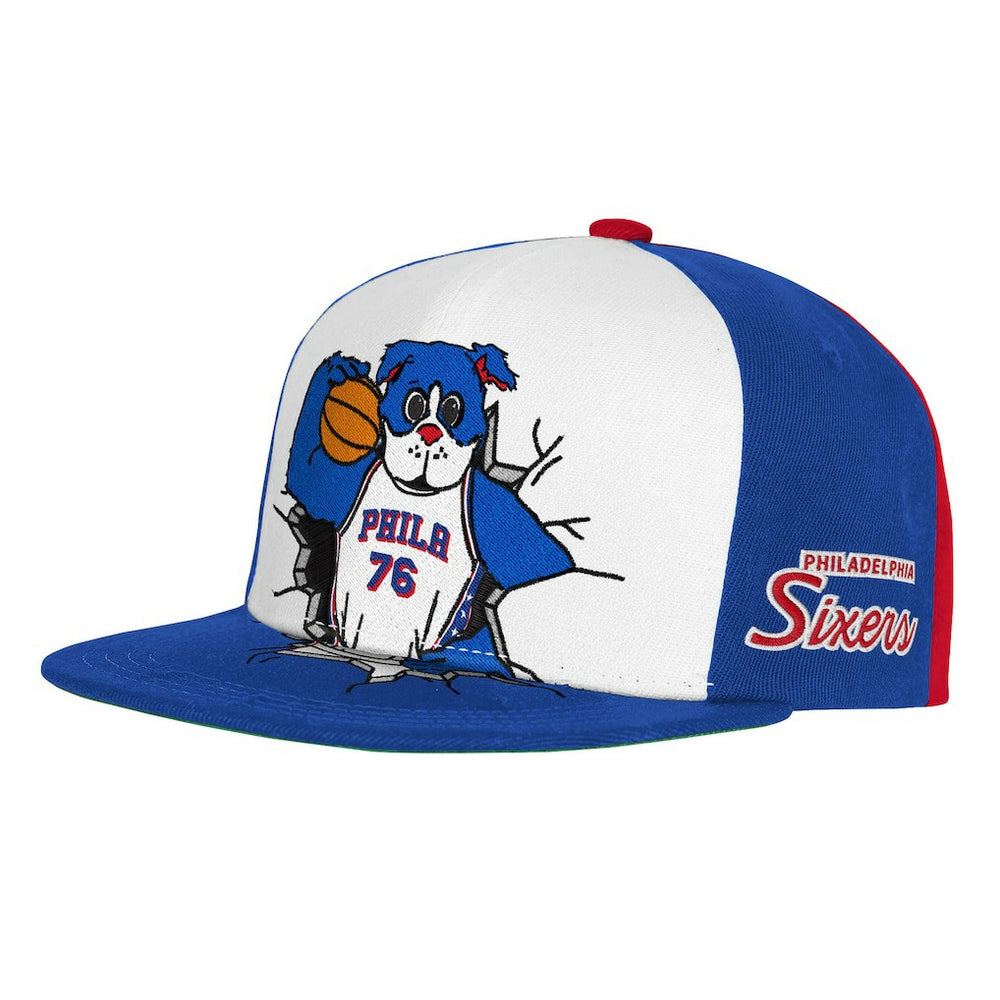 Philadelphia 76ers Youth Mascot Snapback Hat Royal - NBA