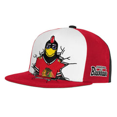 Chicago Blackhawks Mitchell & Ness Youth Mascot Snapback Hat - Red - NHL