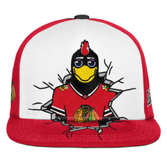 Chicago Blackhawks Mitchell & Ness Youth Mascot Snapback Hat - Red - NHL