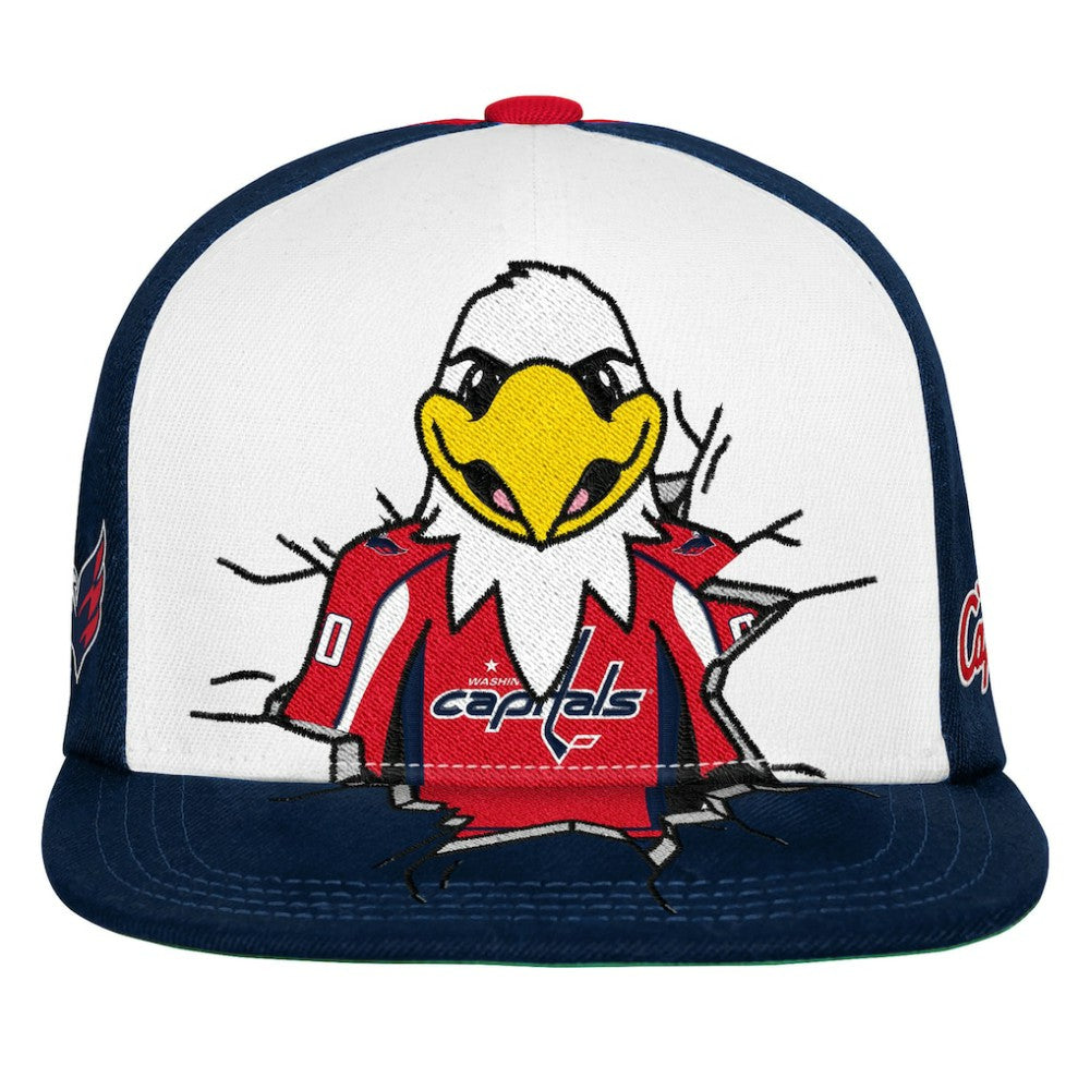 Washington Capitals Mitchell & Ness Youth Mascot Snapback Hat - Navy - NHL