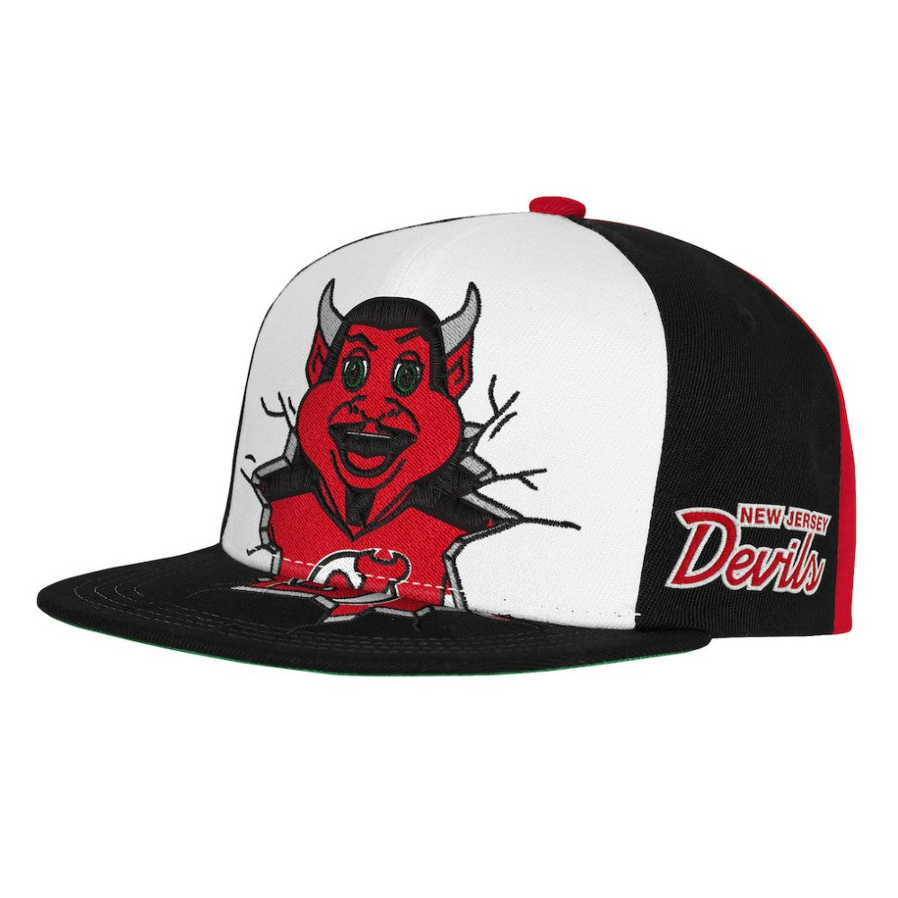 New Jersey Devils Mitchell & Ness Youth Mascot Snapback Hat - Red - NHL