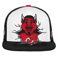 New Jersey Devils Mitchell & Ness Youth Mascot Snapback Hat - Red - NHL