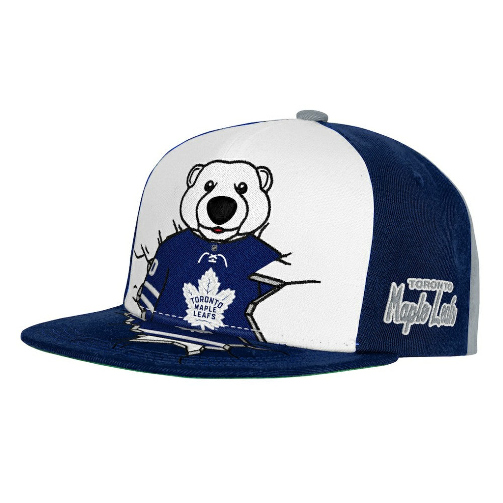 Toronto Maple Leafs Mitchell & Ness Youth Mascot Snapback Hat - Navy - NHL
